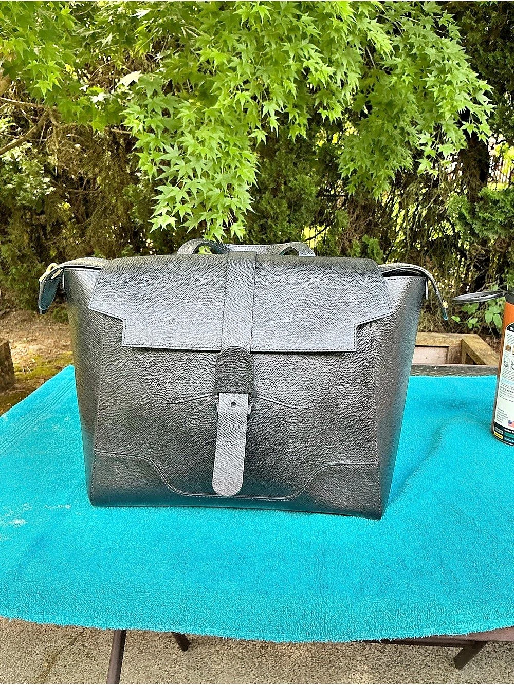Senreve Midi Maestra Black Tote Bag
